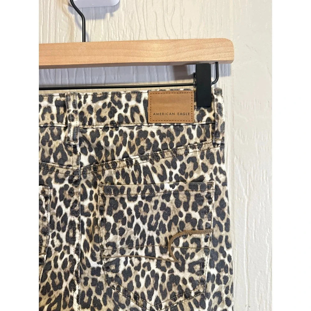 American Eagle • Cheetah Print Next Level‎ Stretch Hi Rise Jegging Size 2